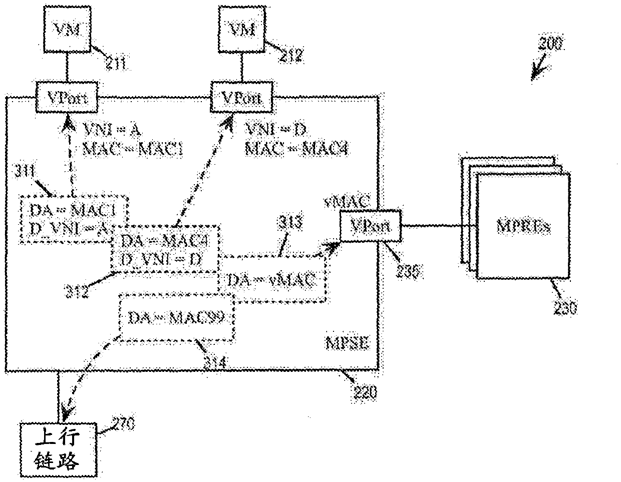 Intermediate logical interfaces in a virtual distributed router environment