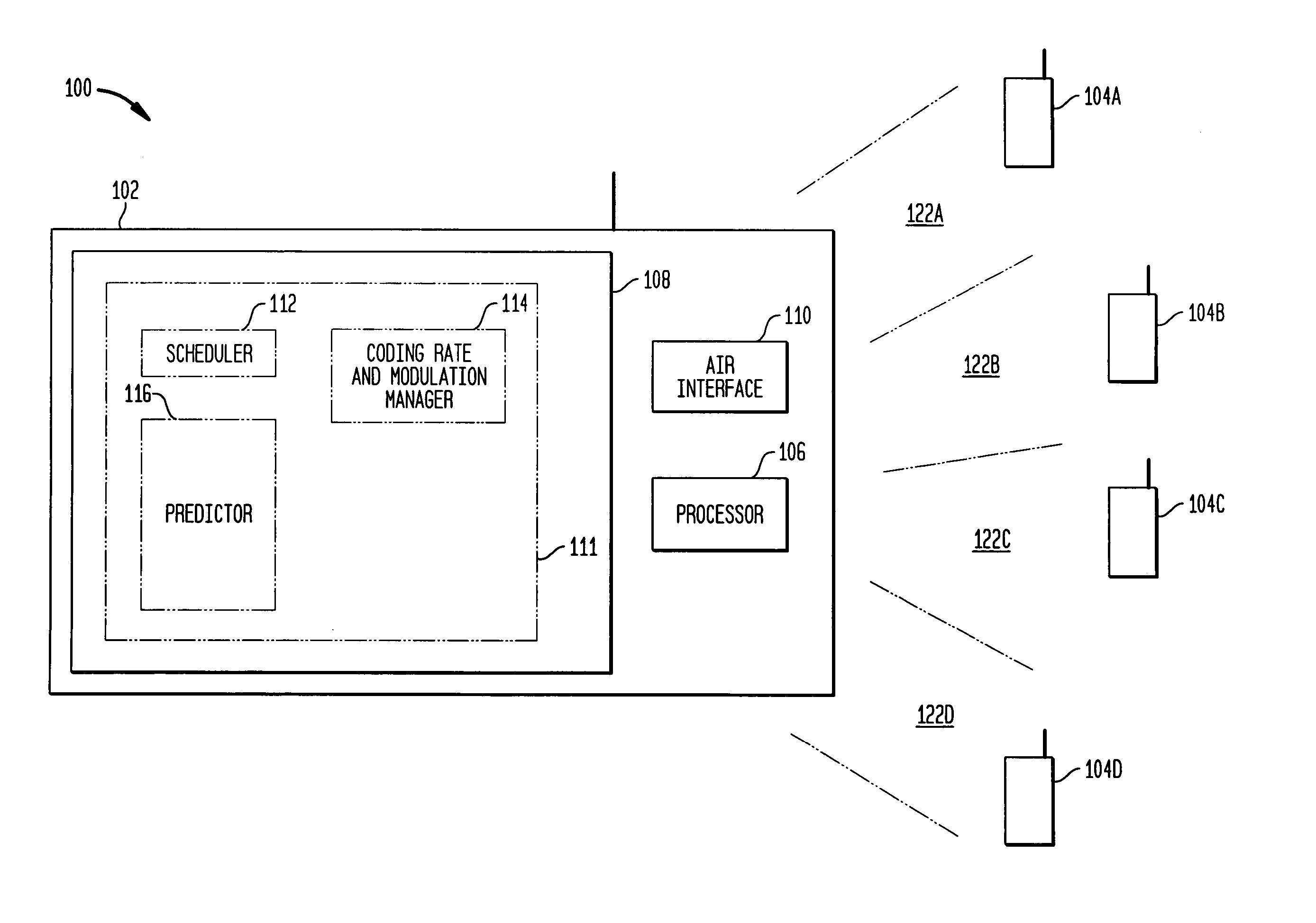 Method and apparatus for channel prediction in wireless networks