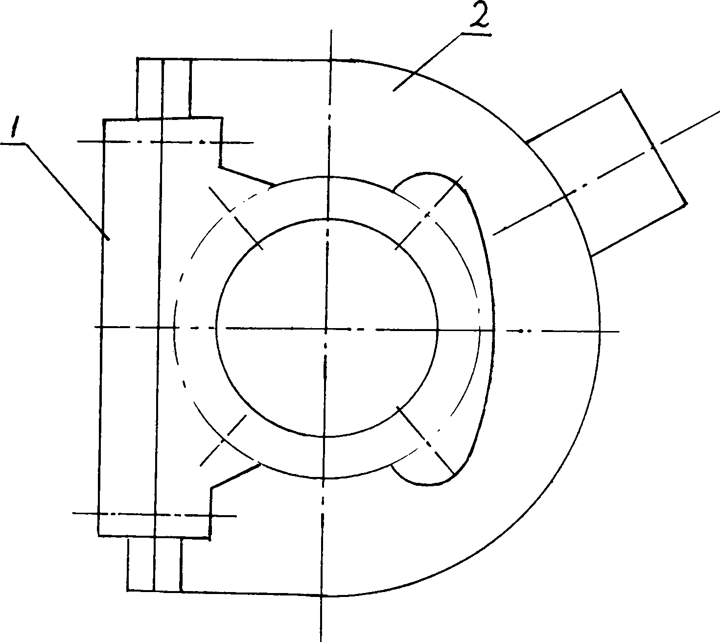 Big gear box body combination for rotary tiller