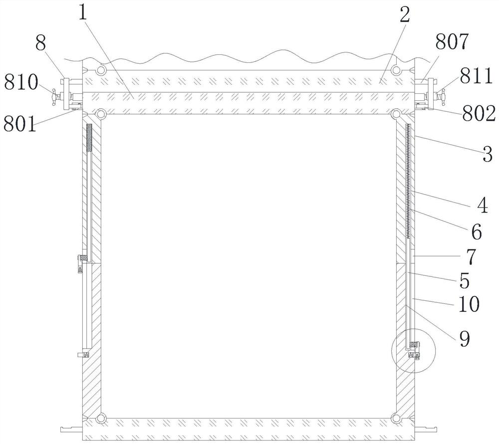 Quick assembling system for square building and assembling method thereof