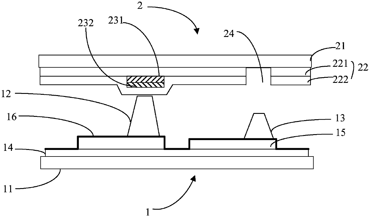 Display panel capable of increasing segment gap and display device