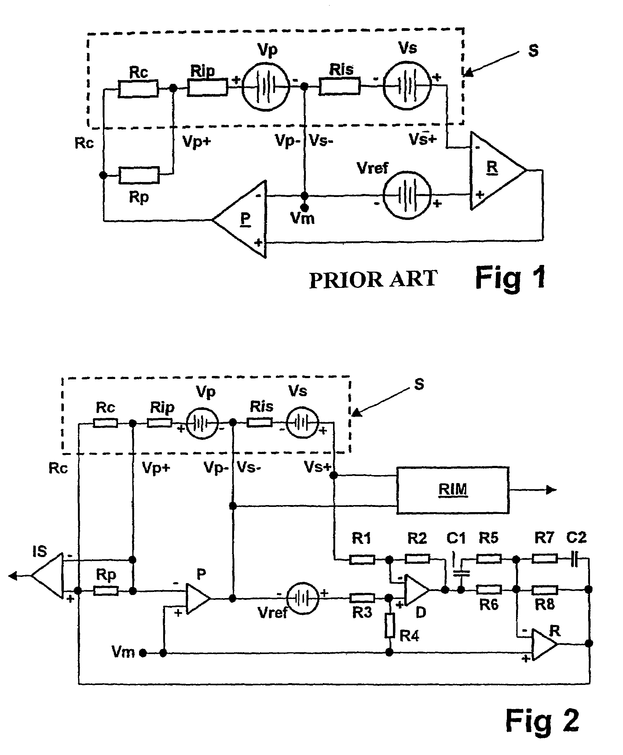 Linear lambda probe evaluation circuit