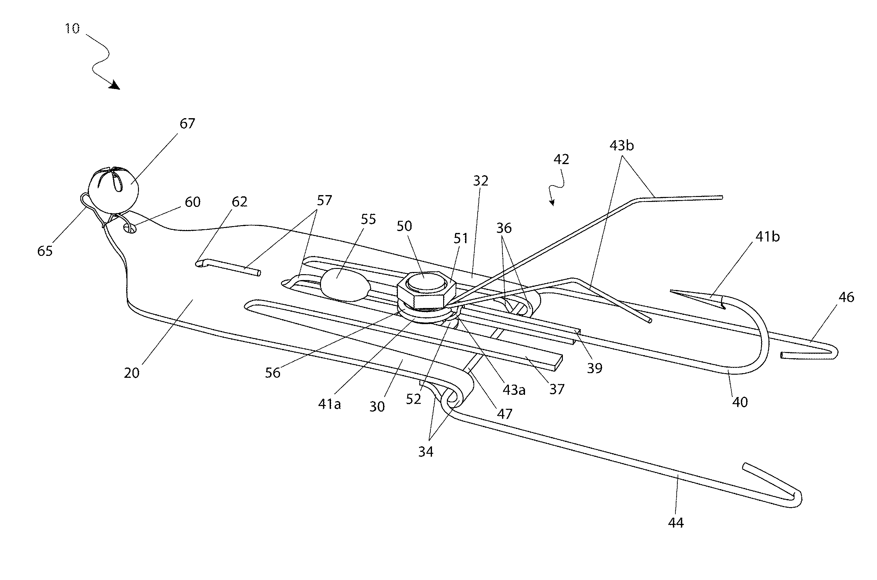 Fork-shaped fishing lure