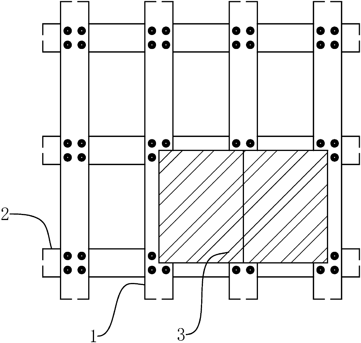 Hidden frame glass curtain wall structure and method for mounting same