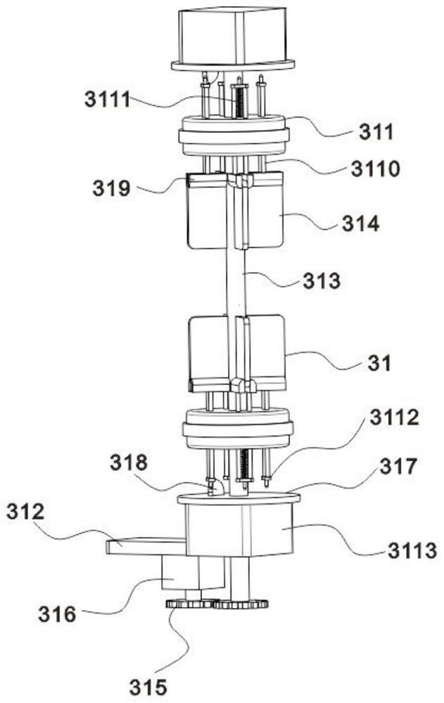 Nozzle provided with anti-blocking device and used for injection molding machine