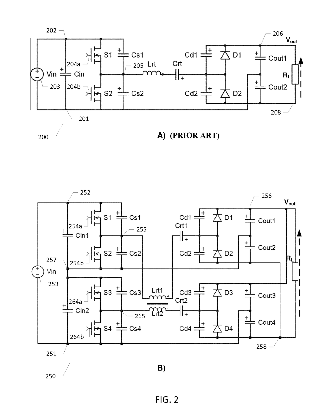 Resonant DC-DC power converter assembly