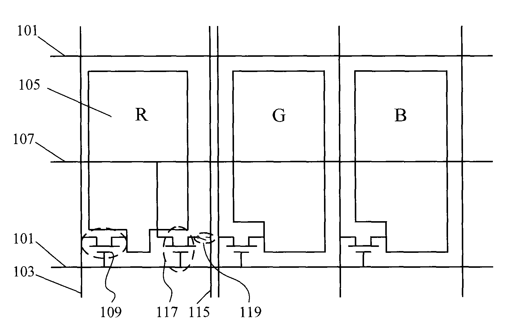 Touch-control type liquid crystal display device