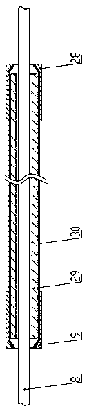 Tendon transmission system with composite tendon sheath and tendon sheath restraining elements