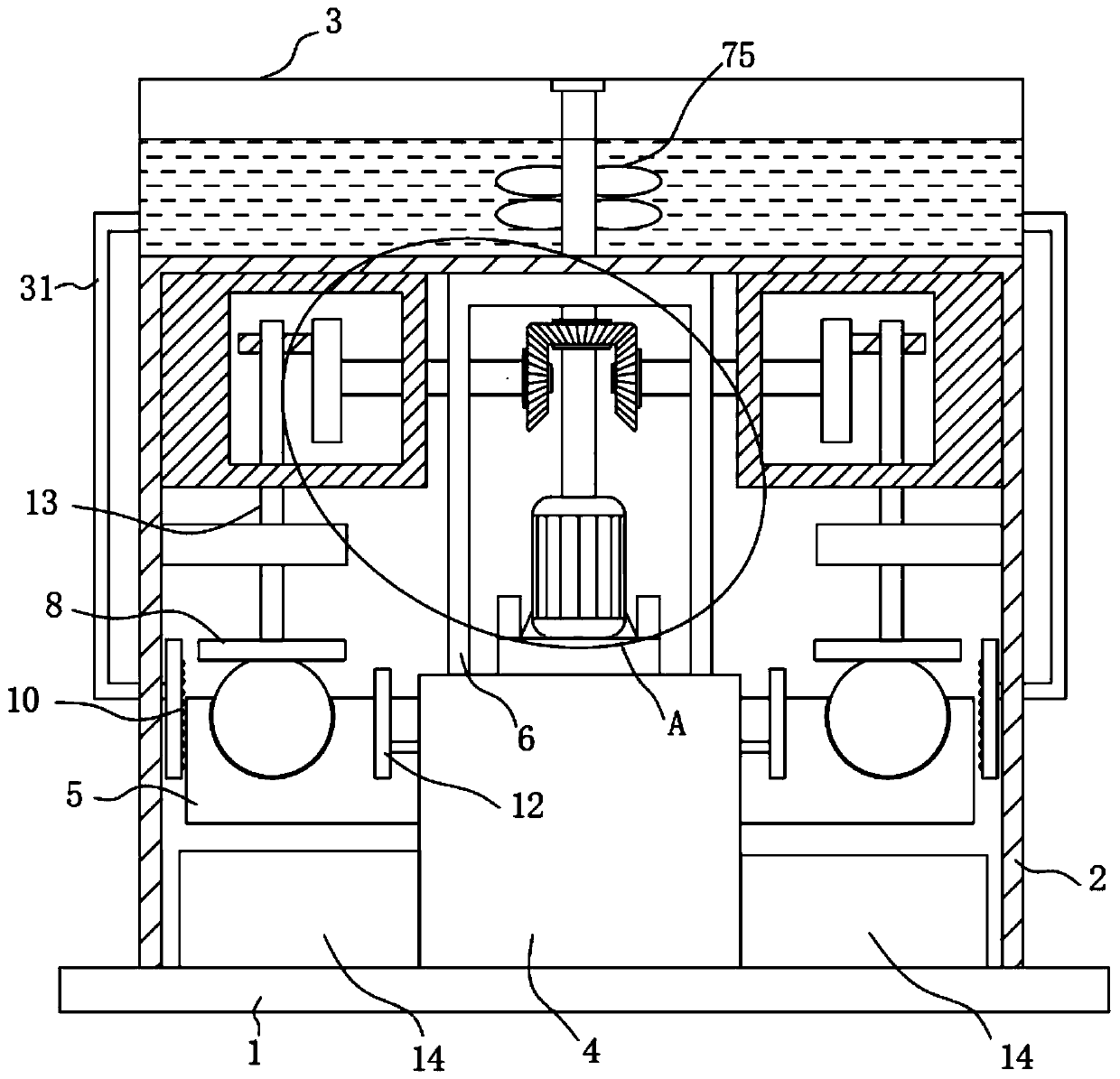 Rotary washing and drying device