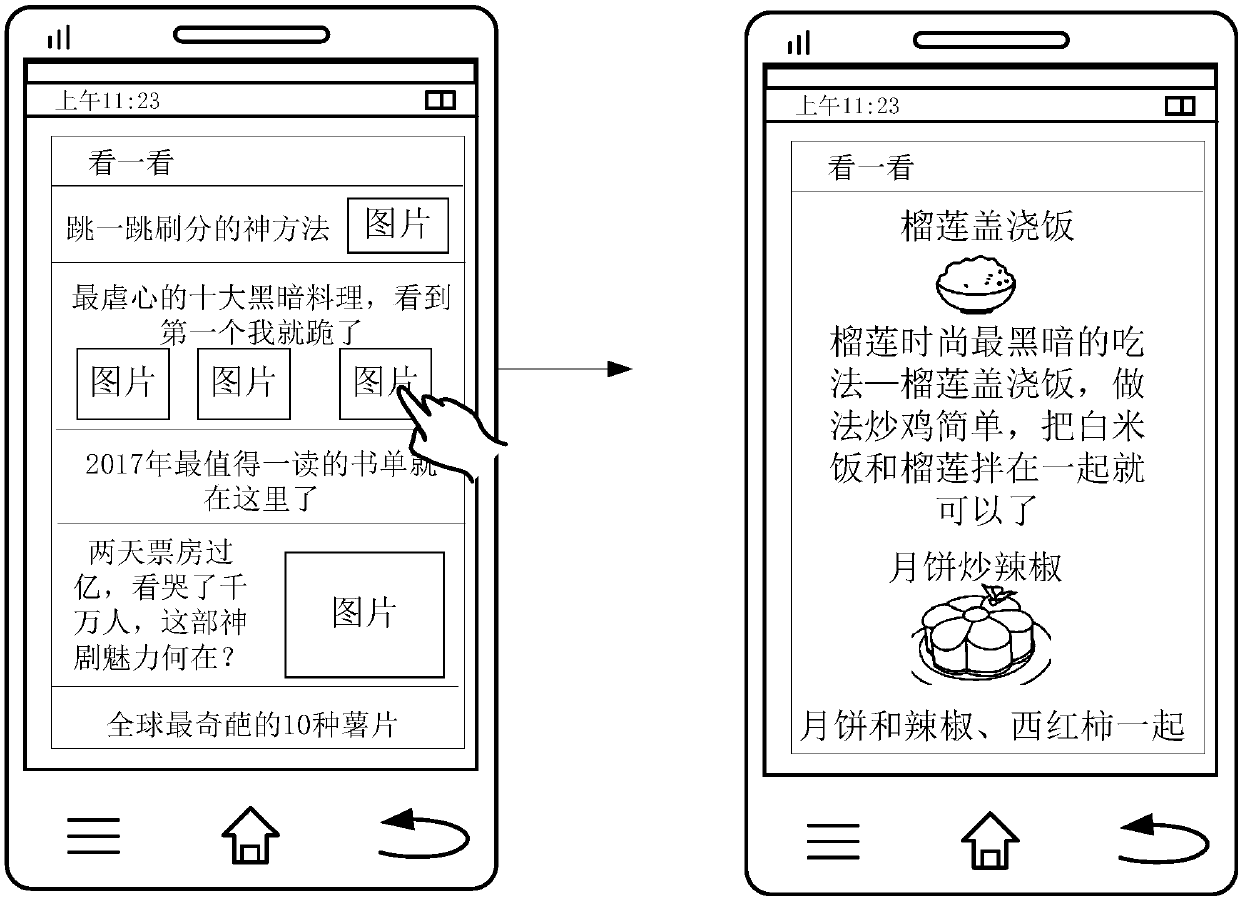 Resource information pushing method and server, resource information display method and terminal