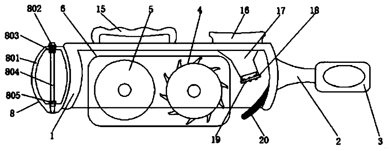 Device and method for cleaning stickers on automobile glass through multi-step treatment