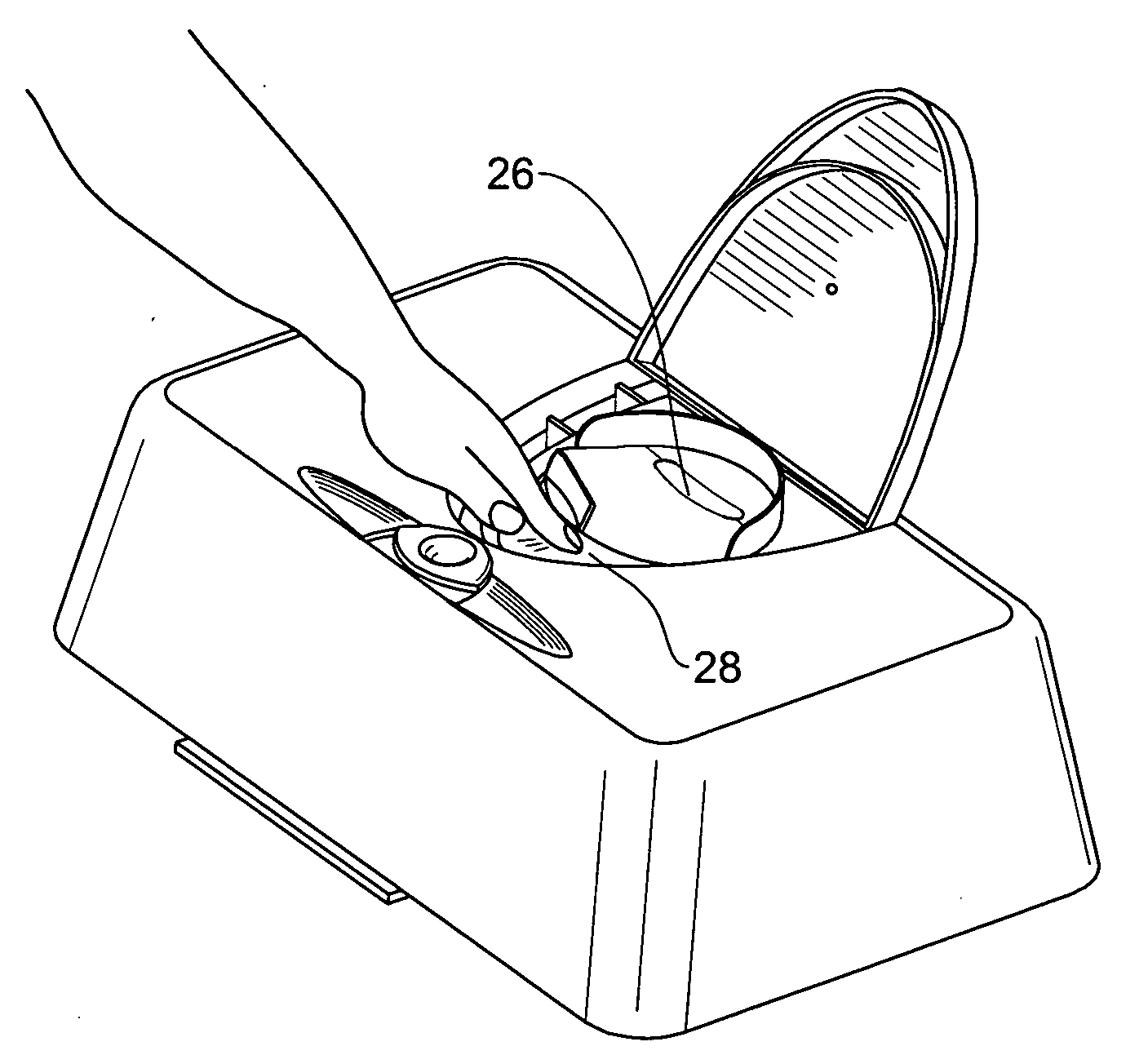 Tissue dispensing cover