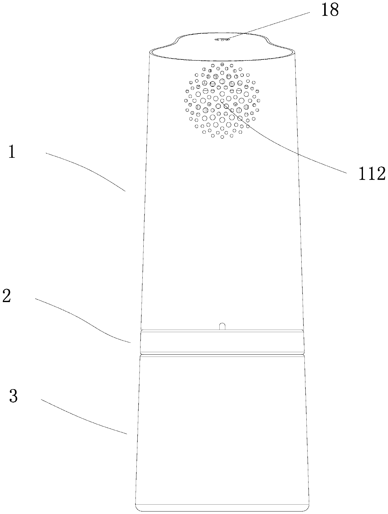 Integrated perfume spraying soap dispenser