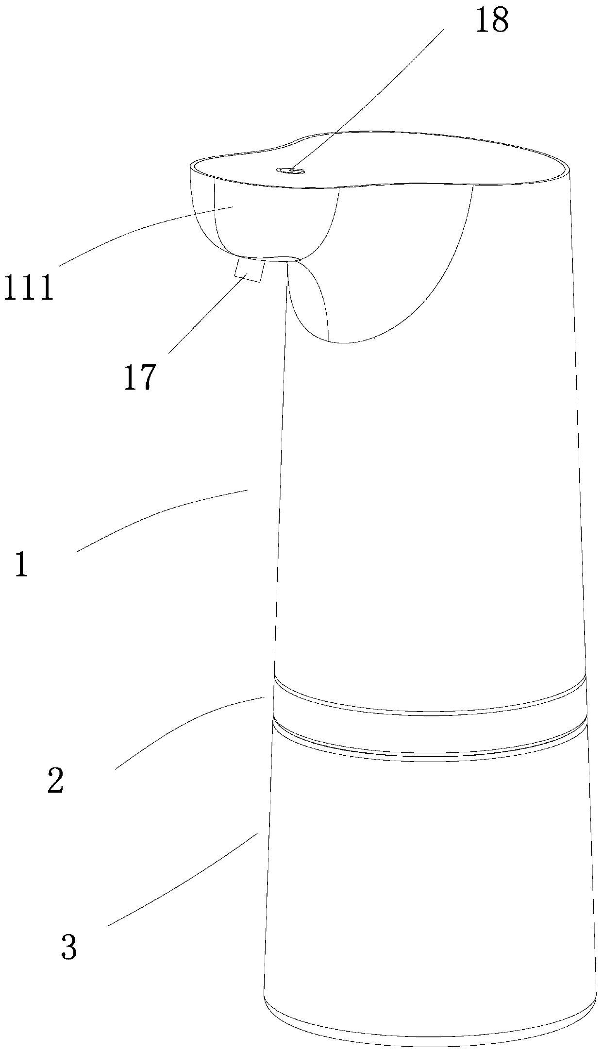 Integrated perfume spraying soap dispenser