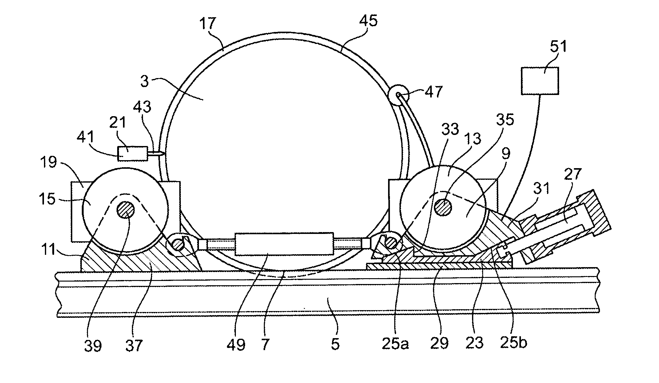 Device for lifting at least one wheel of a railbound vehicle