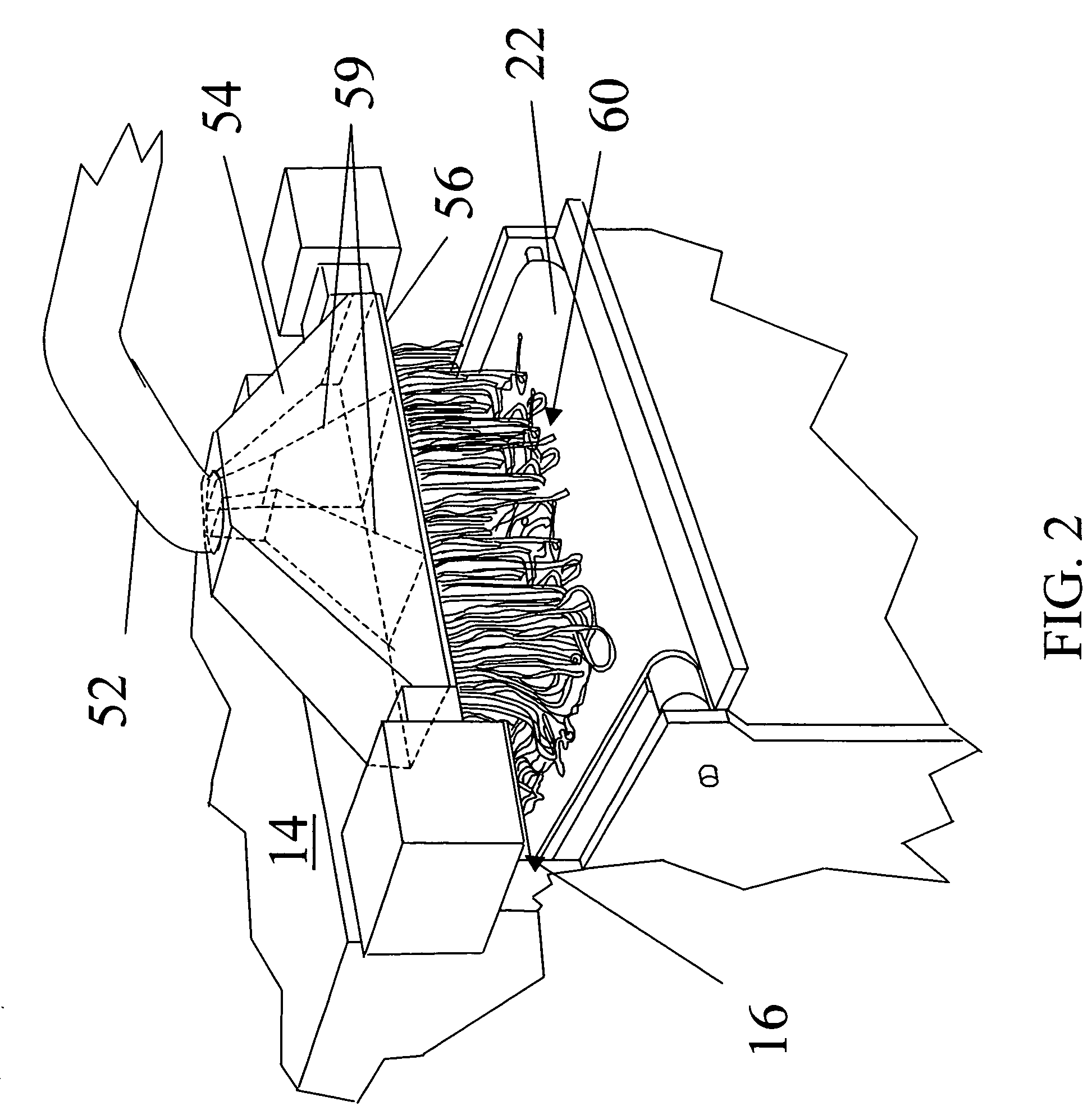 System for extruding, cutting in strands, freezing, and chopping a ground food product and method thereof