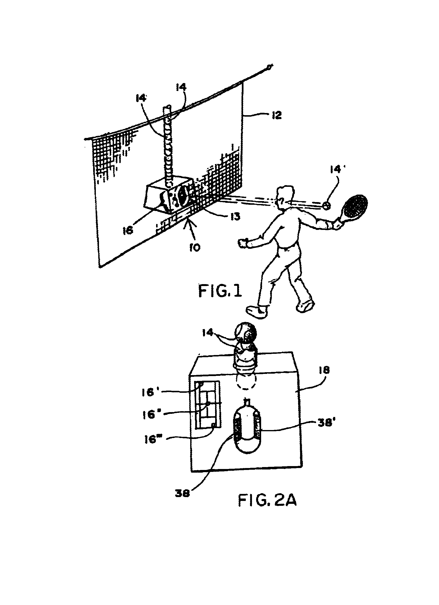 Simulated tennis ball trajectory & delivery system