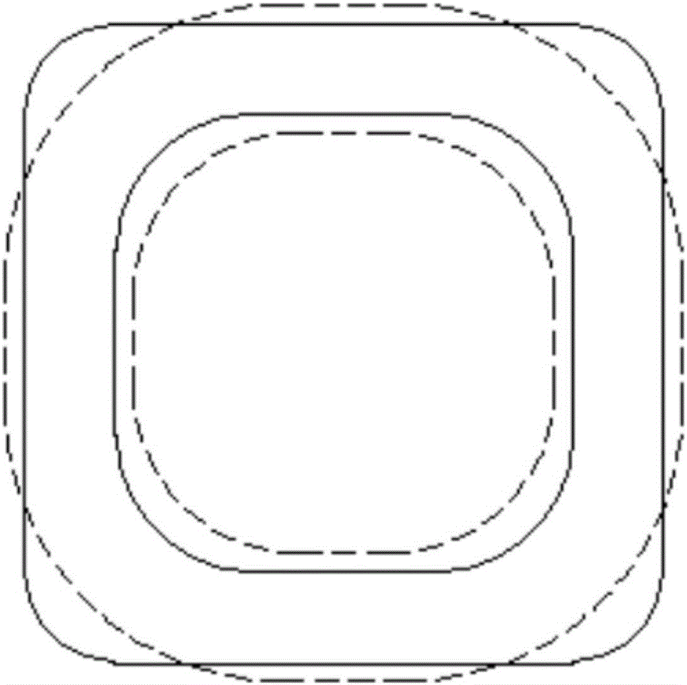 Square hollow polyester fiber FDY (Fully Drawn Yarn) and preparation method thereof