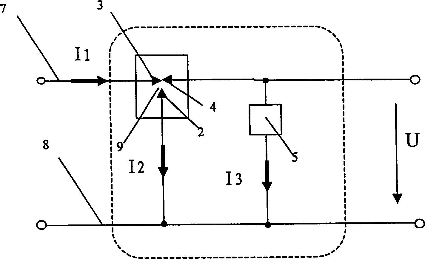 Surge protective method by self-control surge current triggered gap discharge