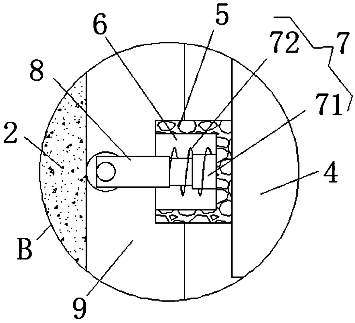 Artificial intelligence punched-card machine with dustproof function