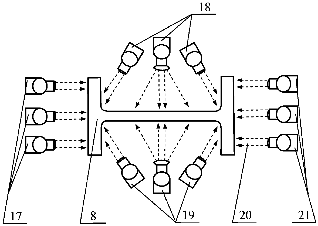 Cast rolling H-shaped steel cooling device