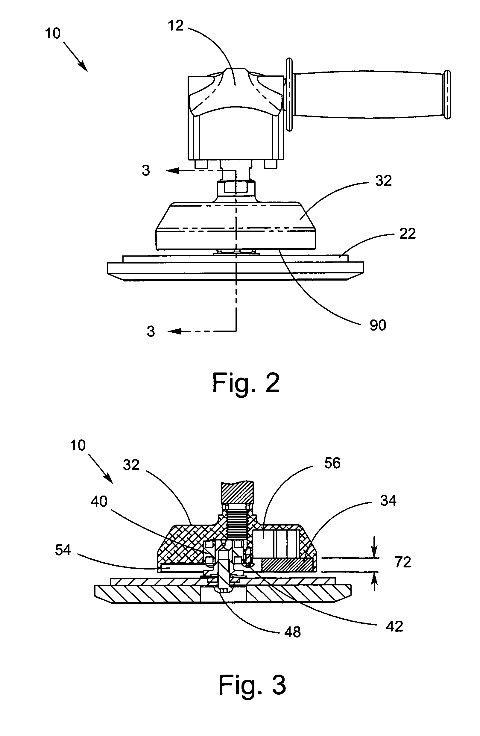 Light-weight modular counterweight apparatus for an orbital abrading machine