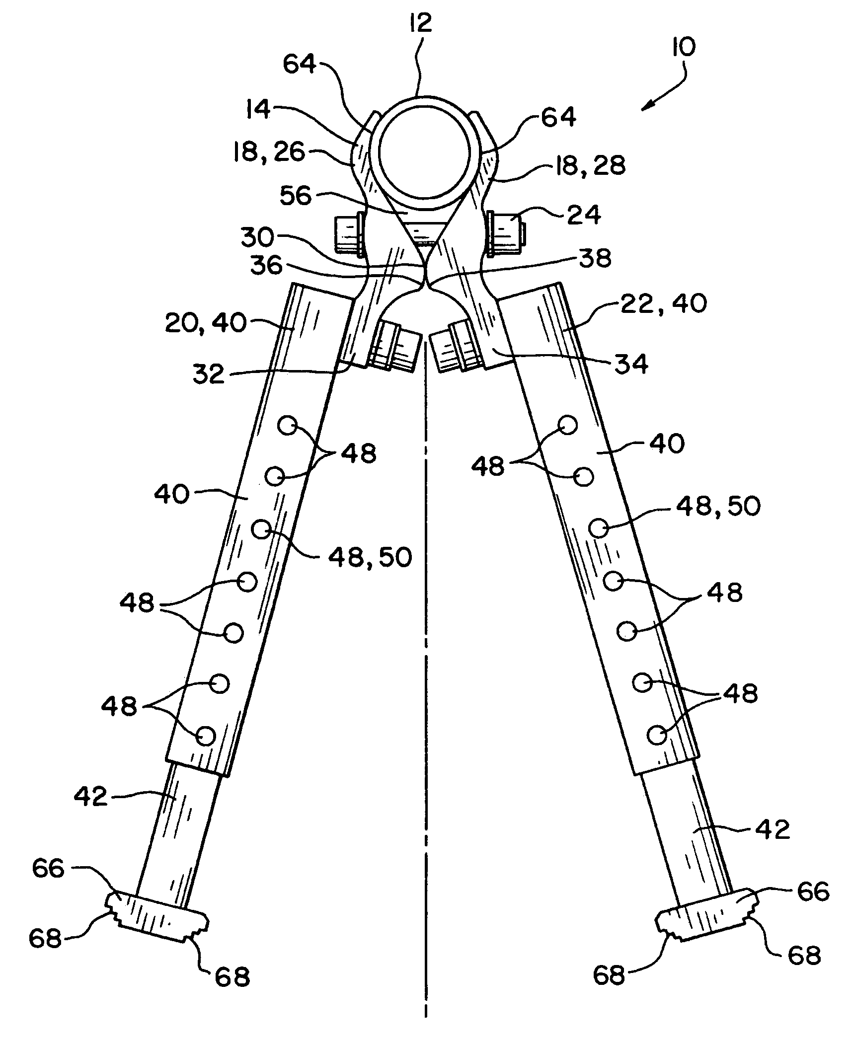 Clampable bipod