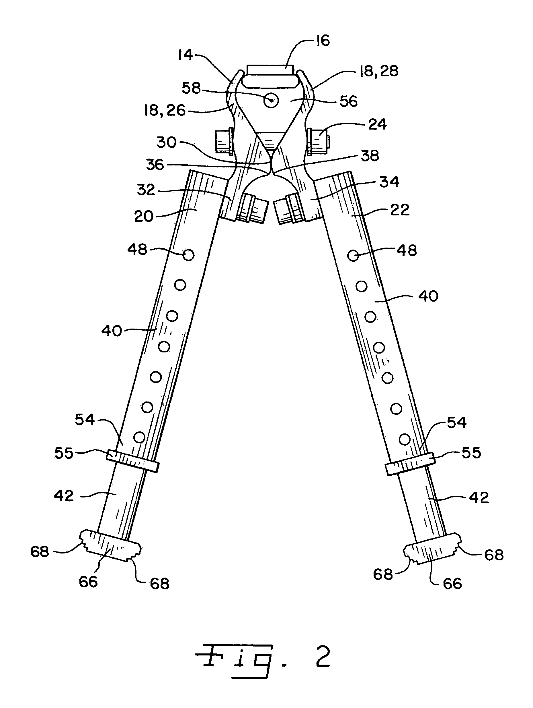 Clampable bipod