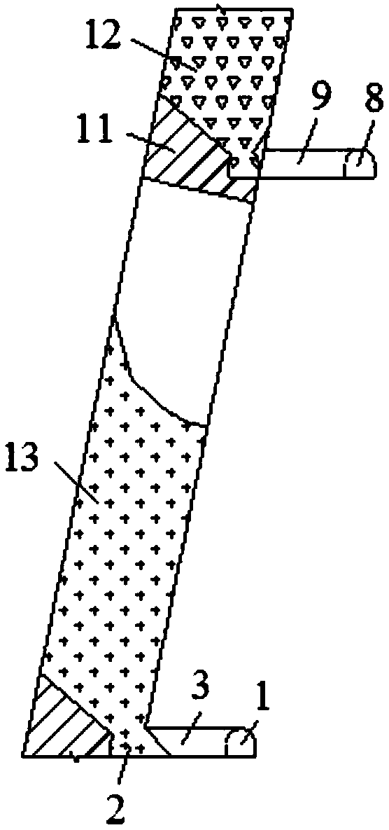 Induced-falling mining method for steep medium-thickness ore with hanging side containing unstable rock stratum