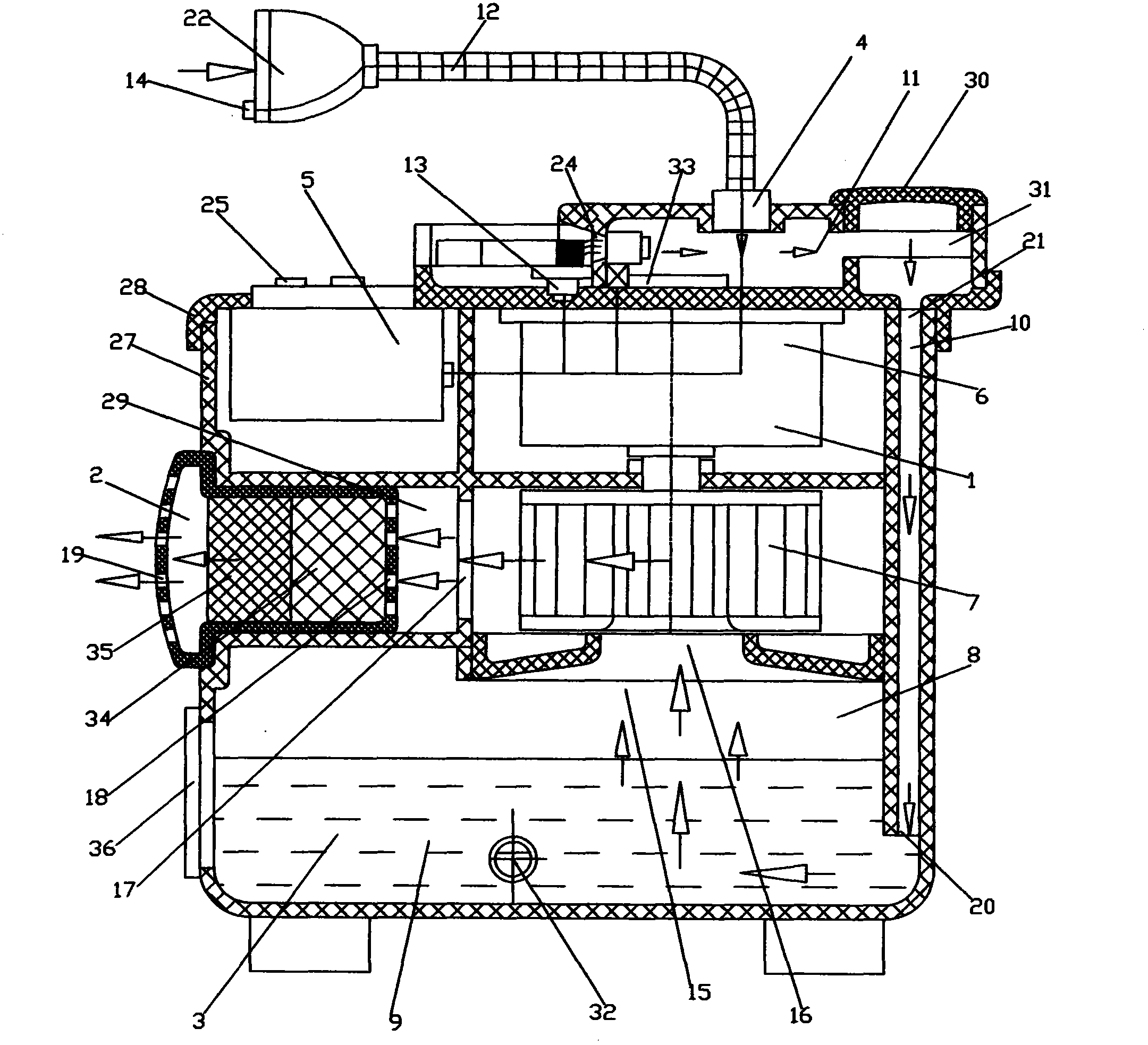 Automatic second-hand smoke filter