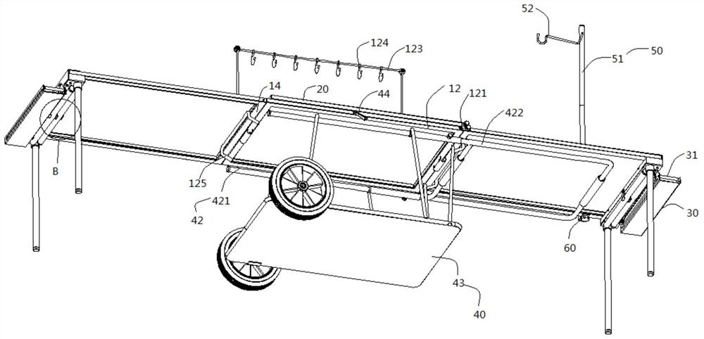 Movable kitchen vehicle