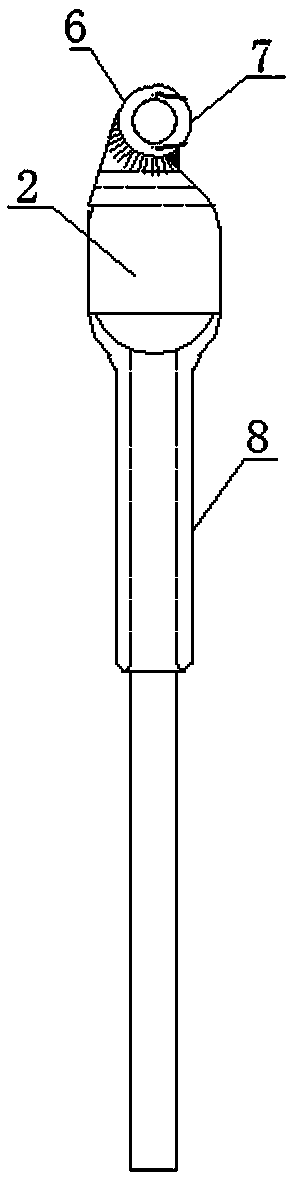 Novel pre-twisted support type T-shaped wire clamp capable of preventing wire breakage