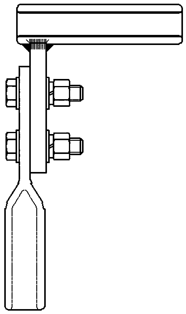 Novel pre-twisted support type T-shaped wire clamp capable of preventing wire breakage