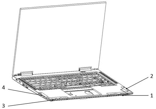 WWAN antenna suitable for all-metal rear shell of notebook computer