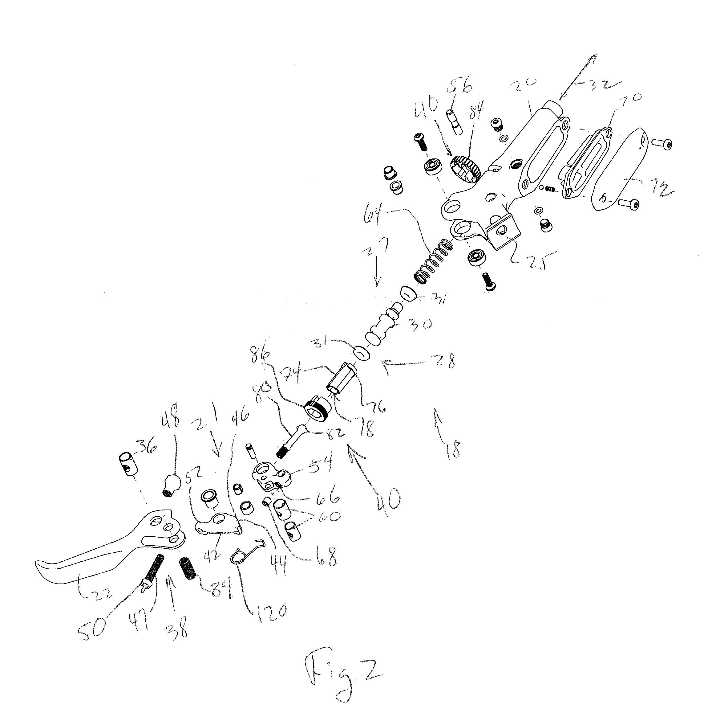 Variable rate assembly for a brake system for bicycle