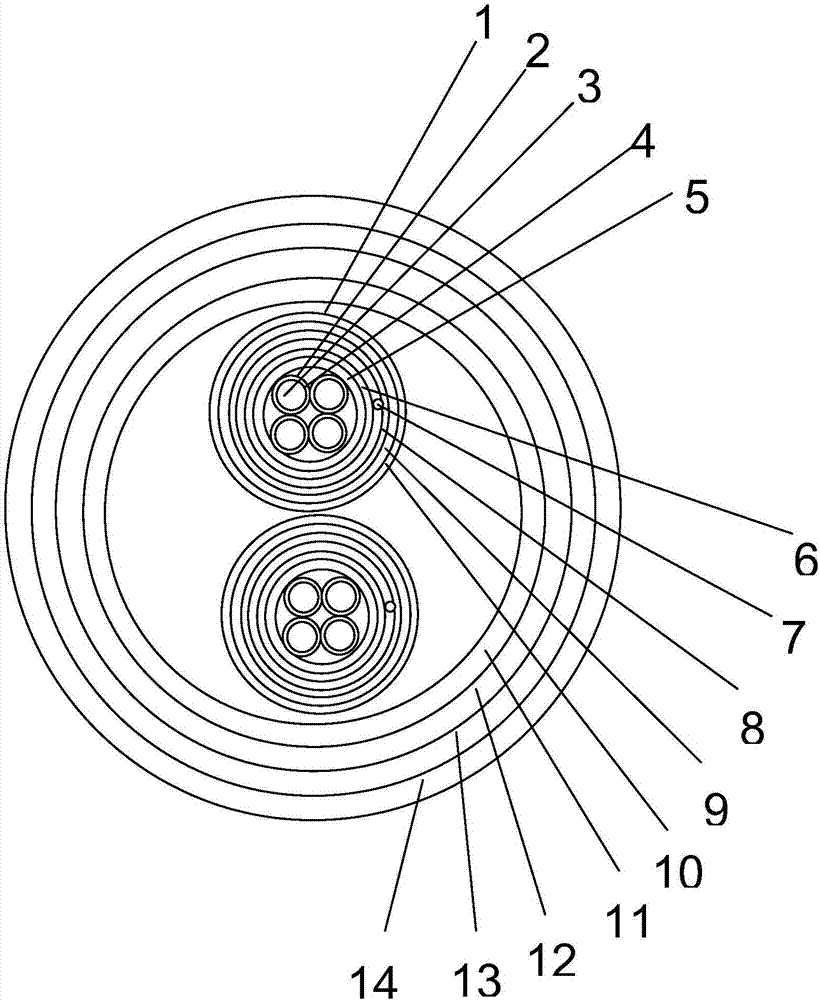 Intercity rail transit cable