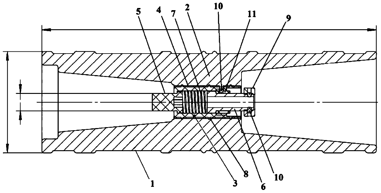 Bus connecting device and inflatable ring main unit performance test system and method based on bus connecting device