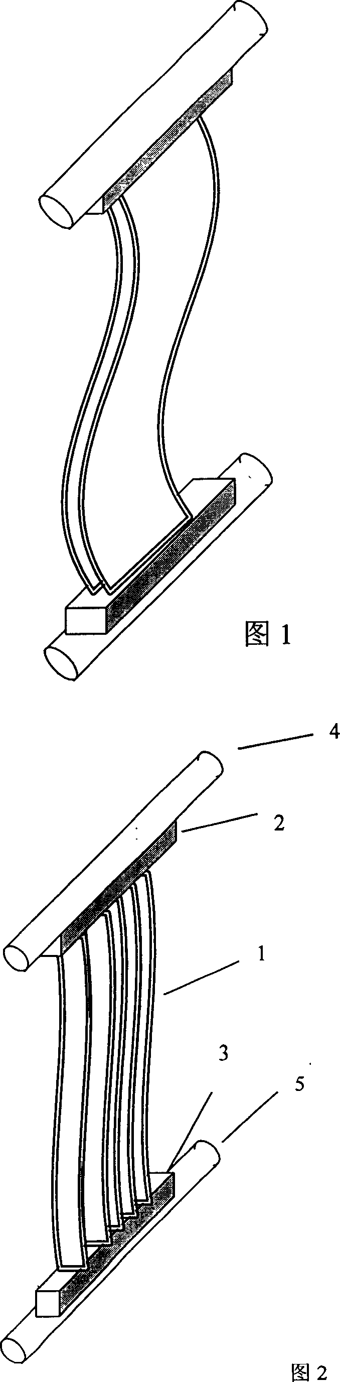 Immersed hollow fiber membrane module