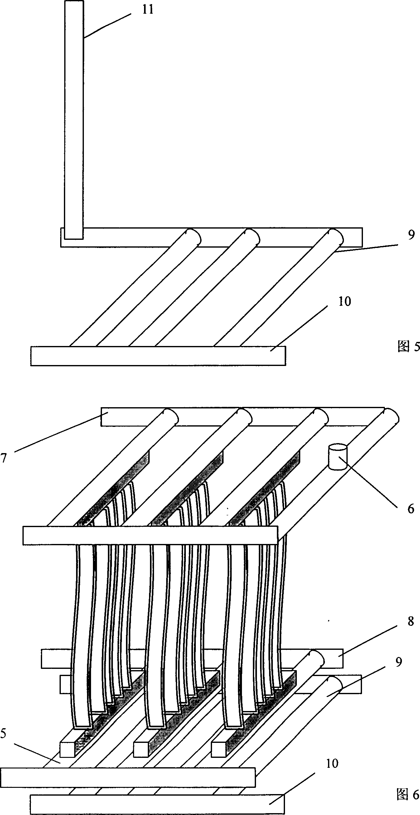 Immersed hollow fiber membrane module