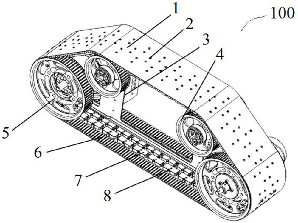 A flexible crawler-type magnetic adsorption mechanism for wall-climbing robots