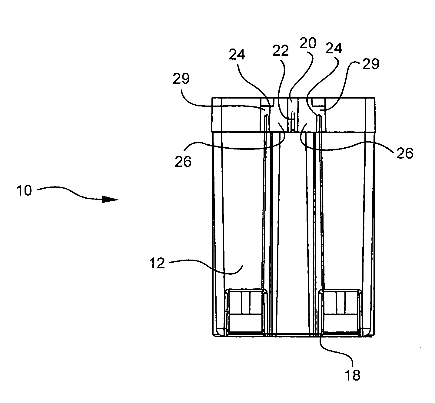 Fast set screw device for non-metallic boxes