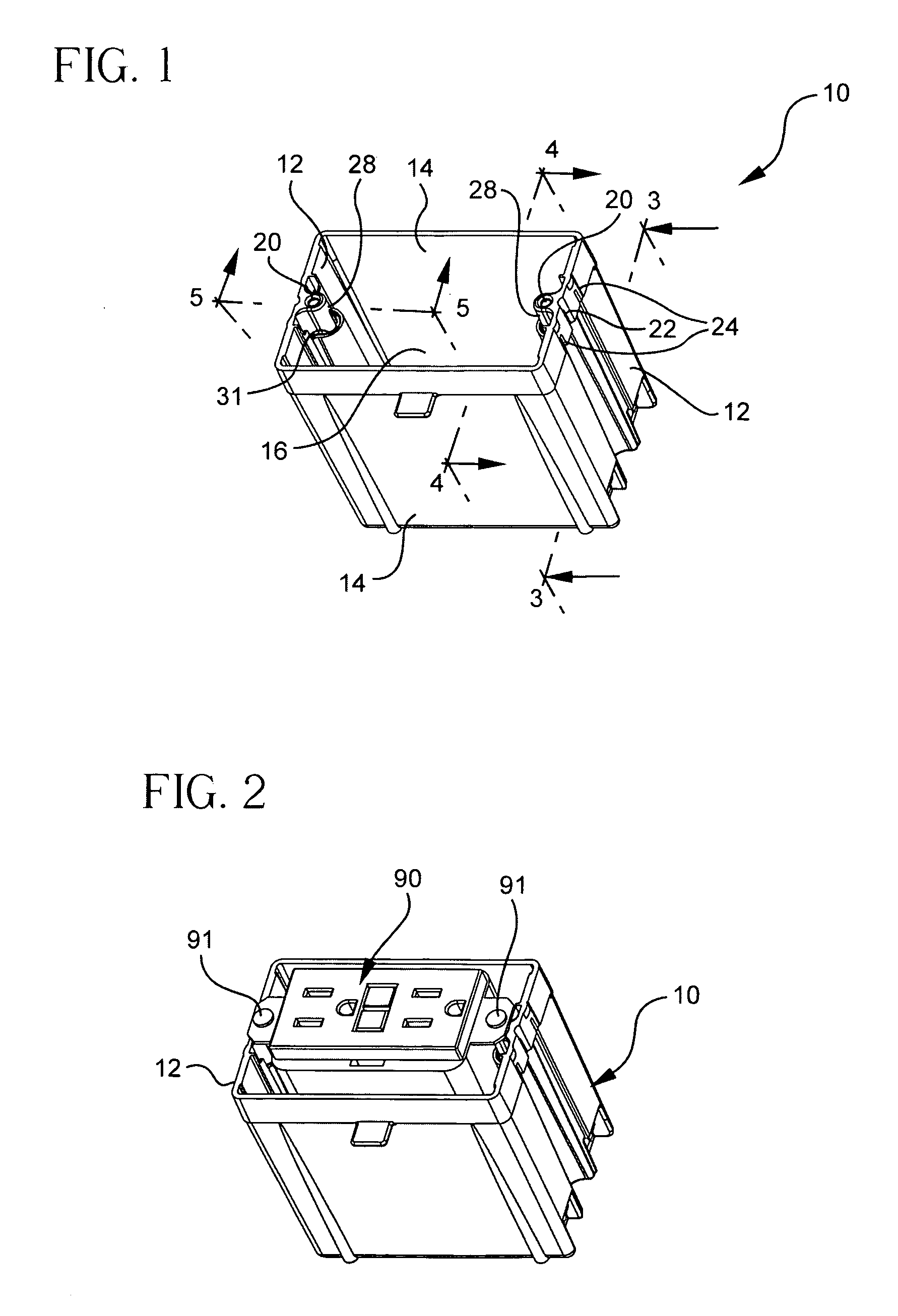 Fast set screw device for non-metallic boxes