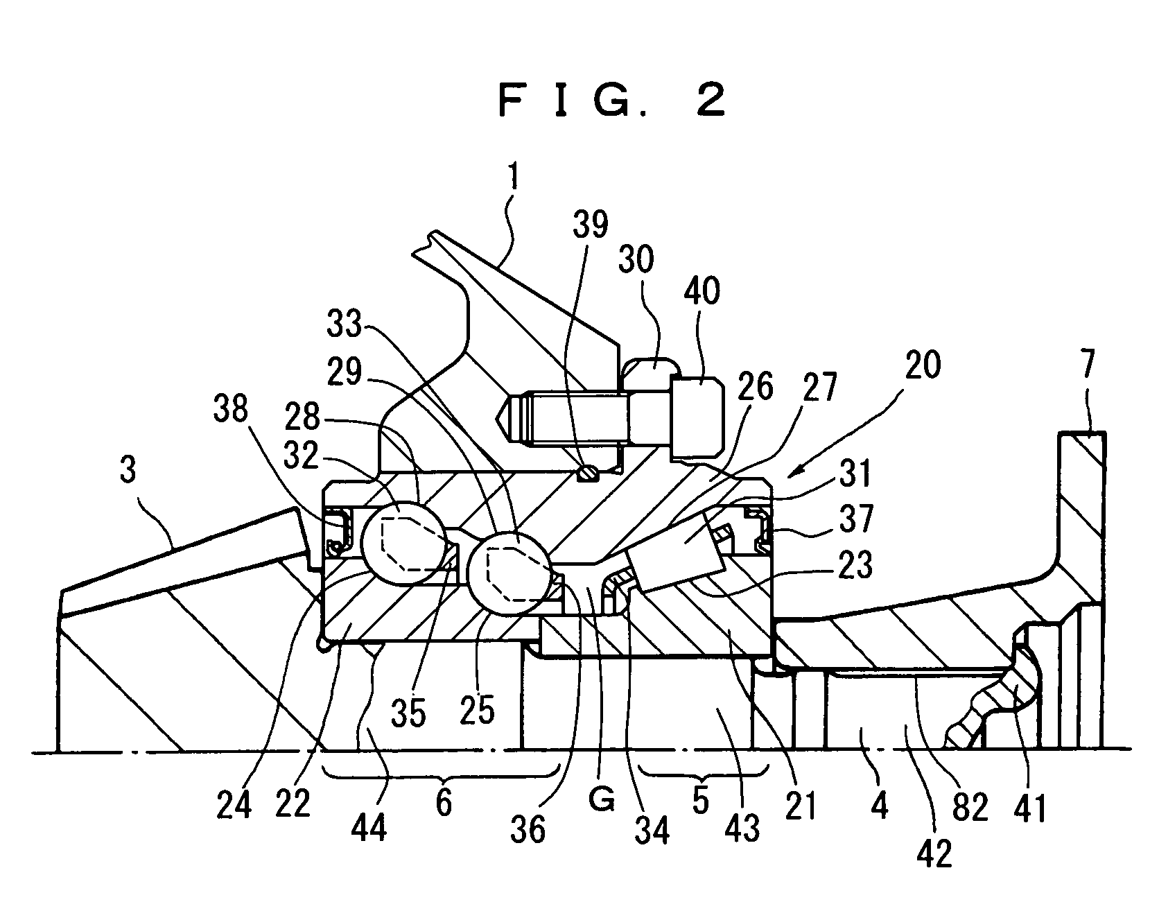 Bearing device for supporting pinion shaft