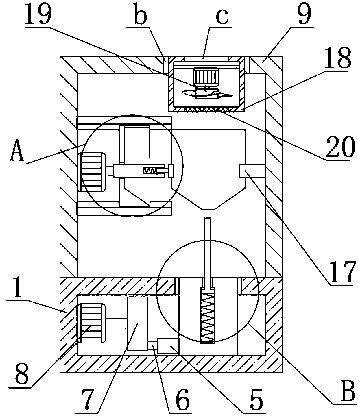 Cleaning device of spray head for 3D printer