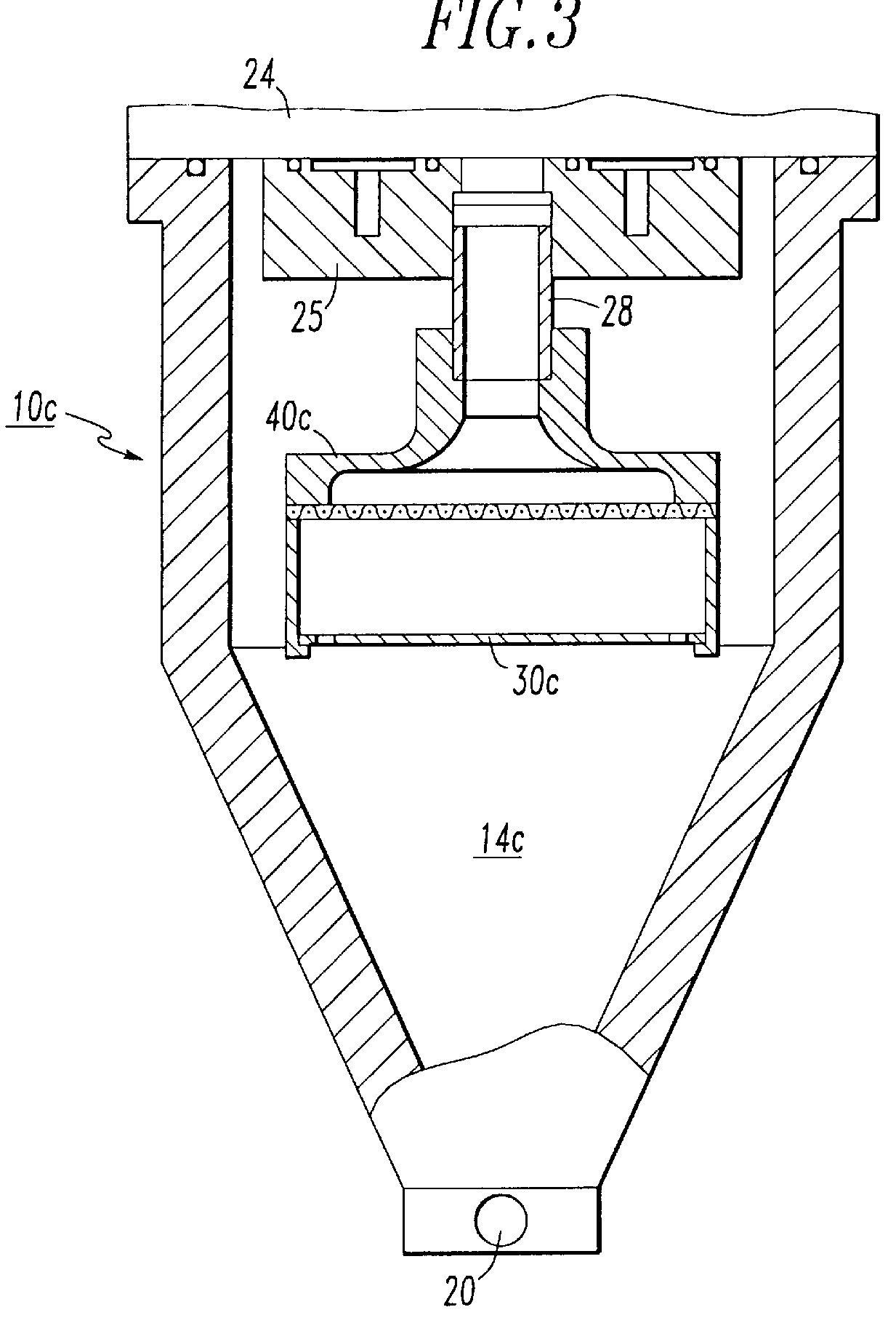 E-1 air dryer liquid separator with baffle