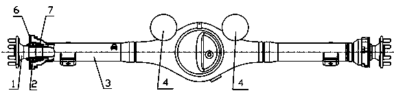 Rear drive axle assembly