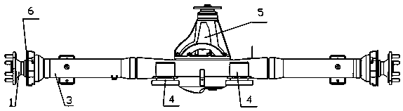 Rear drive axle assembly