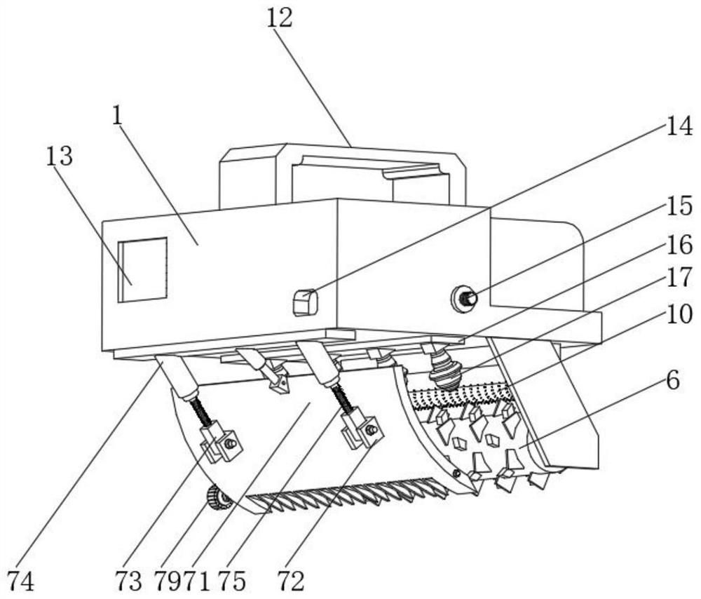 A deformation-adaptive wall ash shoveling device with a water spray self-cleaning mechanism