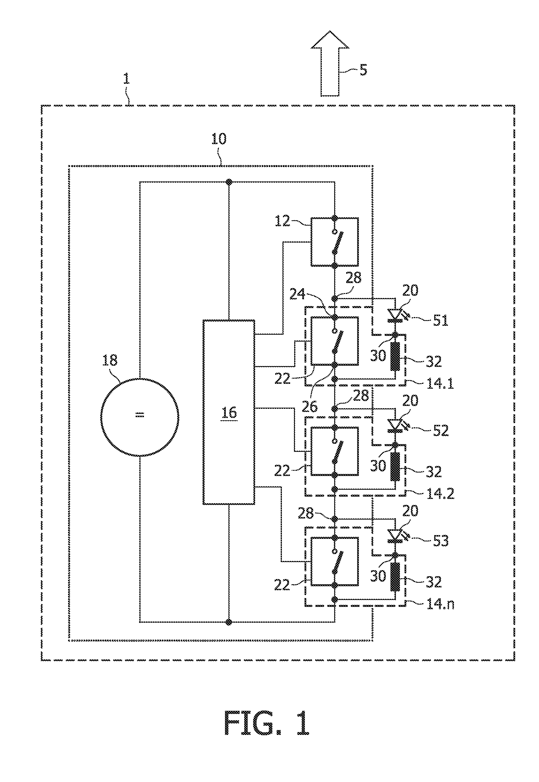 Driver device for leds