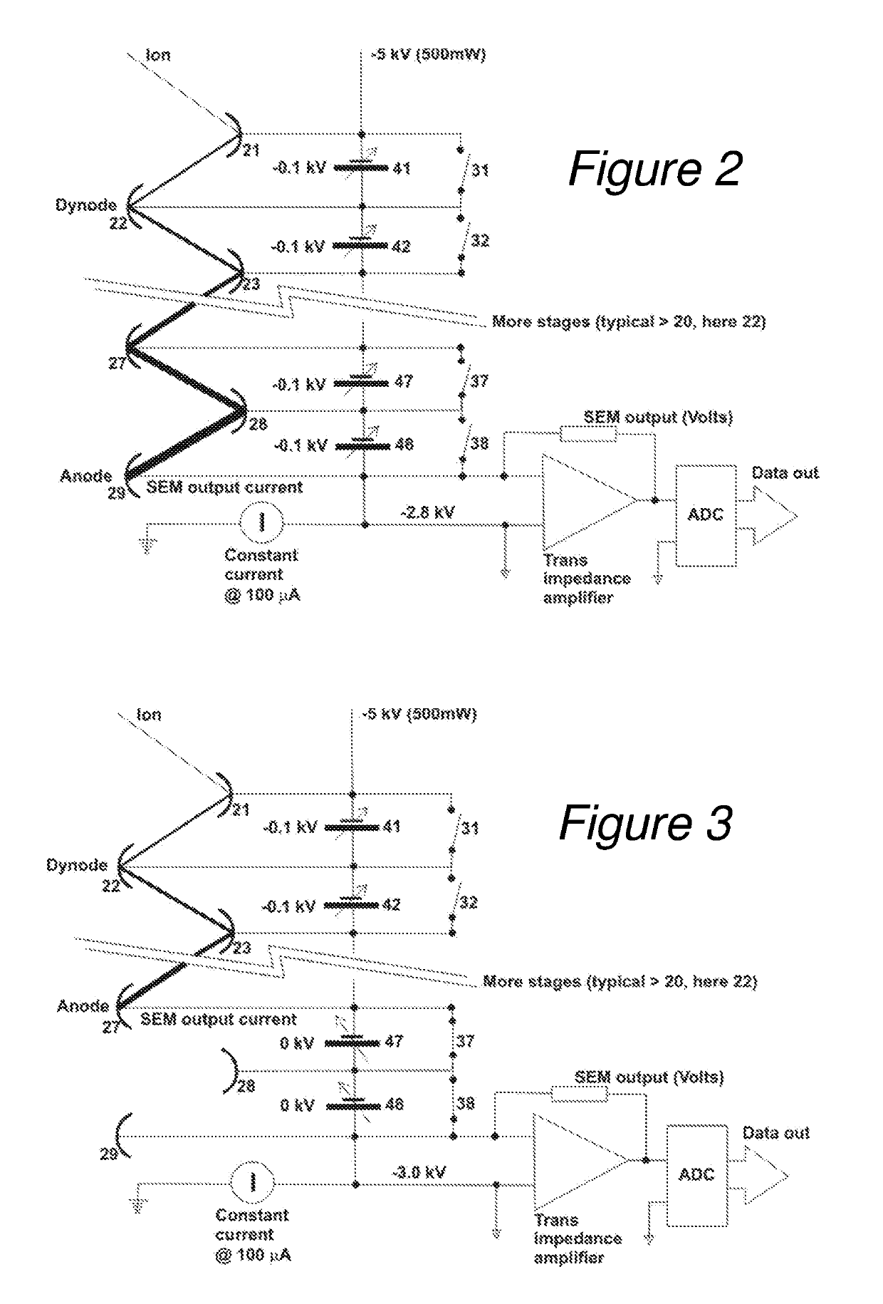 Mass spectrometer having multi-dynode multiplier(s) of high dynamic range operation